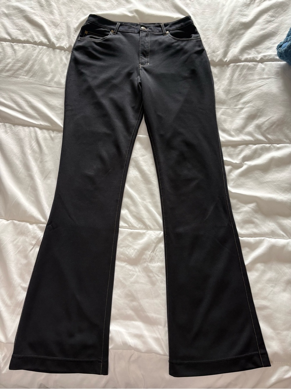 Black Women's Flared Pants - Classic Everyday Style